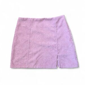 Altar'd State Lilac Corduroy Mini Skirt